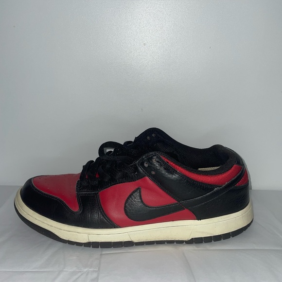 Nike Dunk Low varsity red black (2010) no box rare collection shoes - Picture 11 of 16